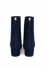 AQUAZZURA SAINT HONORE SUEDE ANKLE BOOTS - MEZZANOTTE