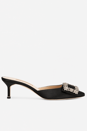 MANOLO BLAHNIK MAYSALE JEWEL - BLACK
