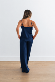 SABLYN GLORIA V-NECK BIAS CUT CAMI - MIDNIGHT NAVY