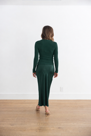 SABLYN QUINCY FITTED CREWNECK TEE - HUNTER GREEN