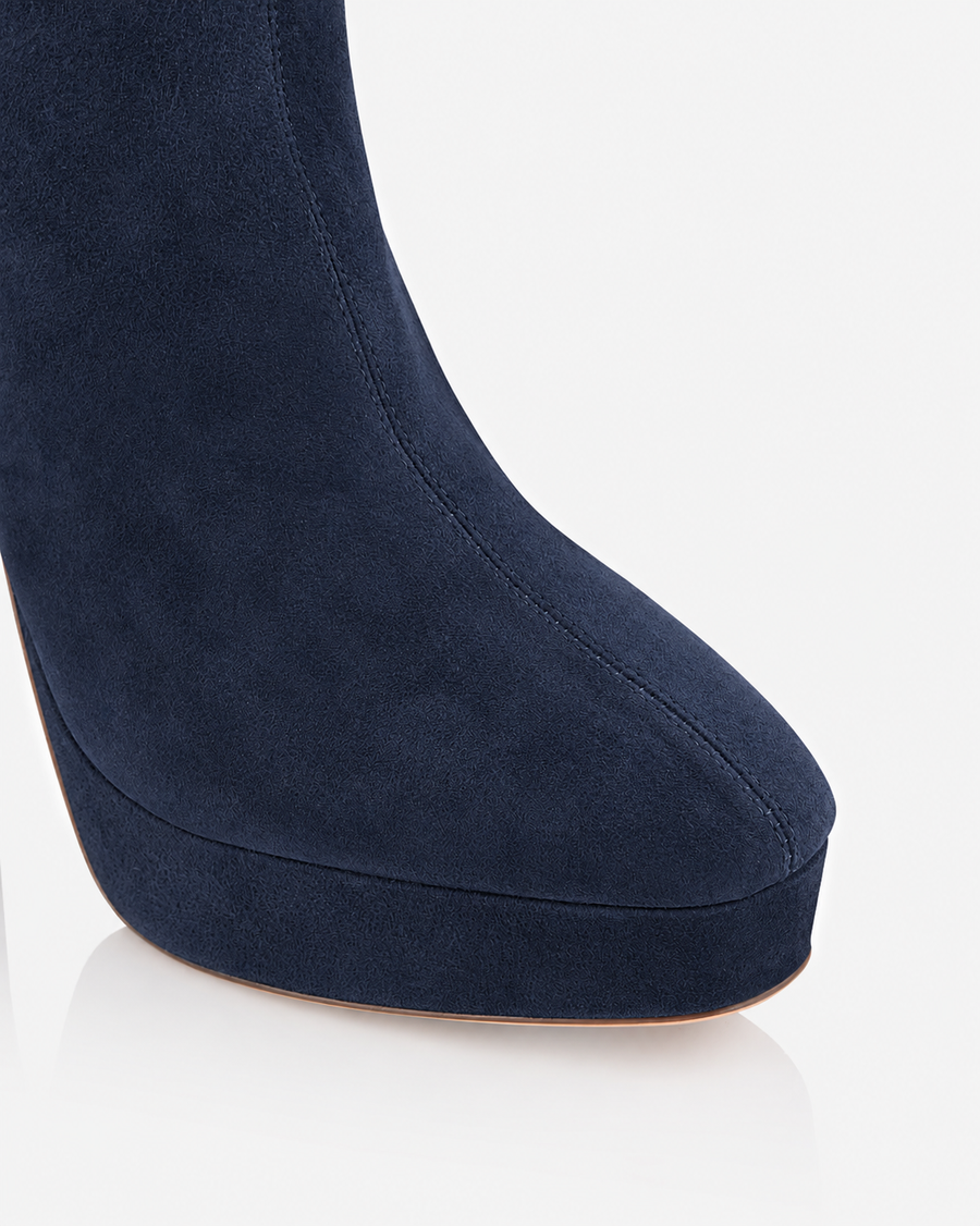 AQUAZZURA MARTINE BOOTIE PLATEAU 110 - MEZZANOTTE