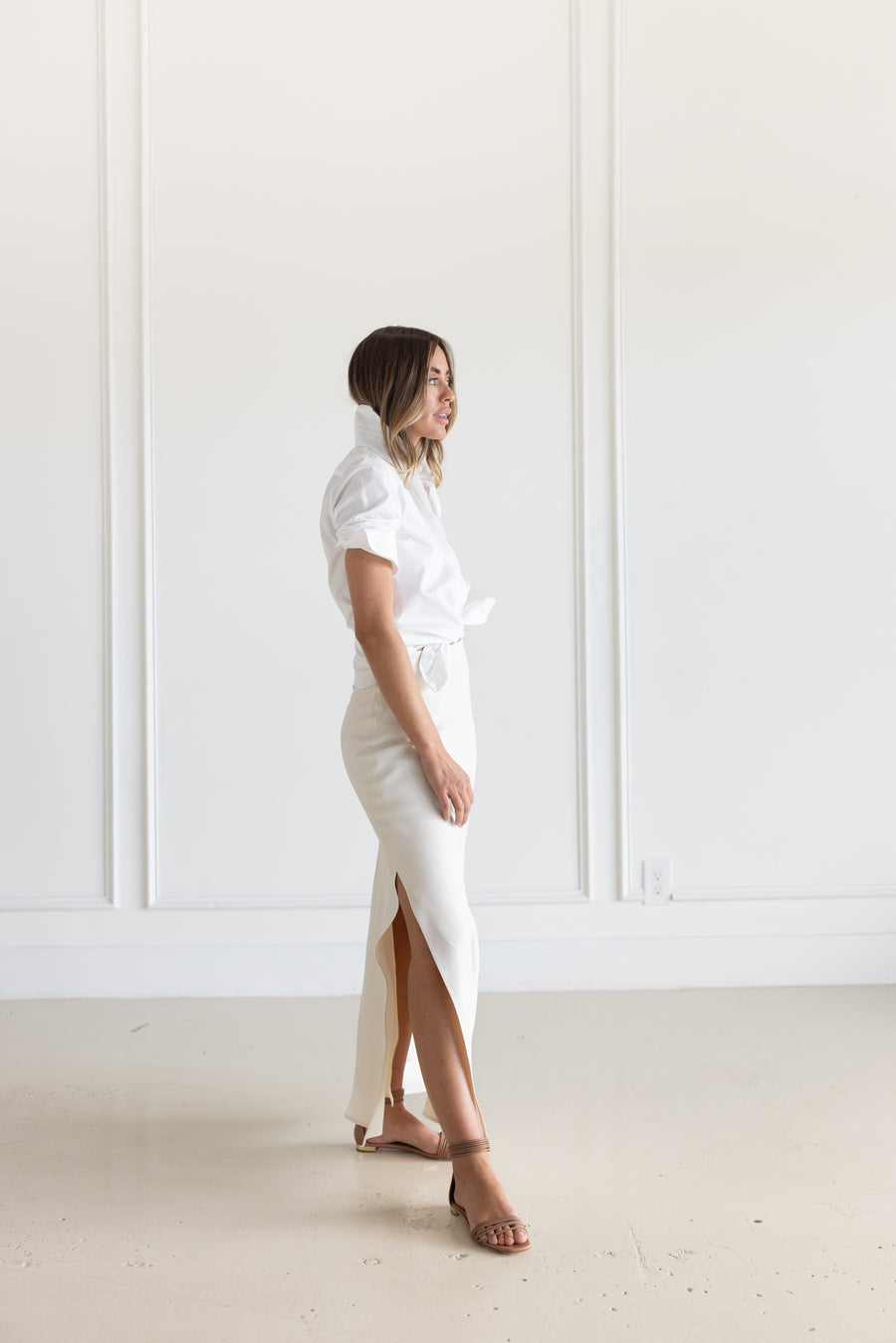 AQUAZZURA SANDAL SWAY - POWDER PINK