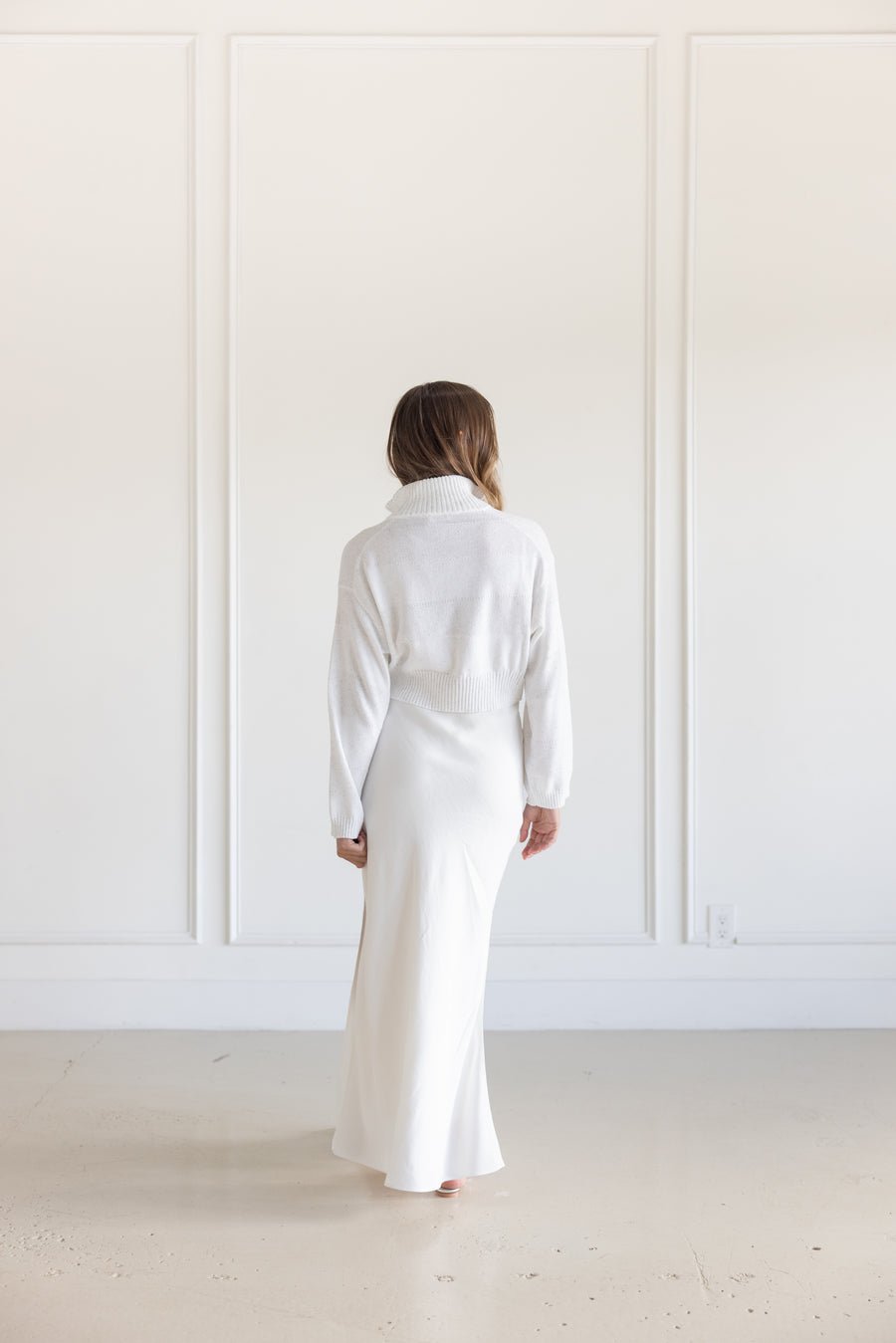 BRUNELLO CUCINELLI FULL ZIP KNIT CARDIGAN - WHITE