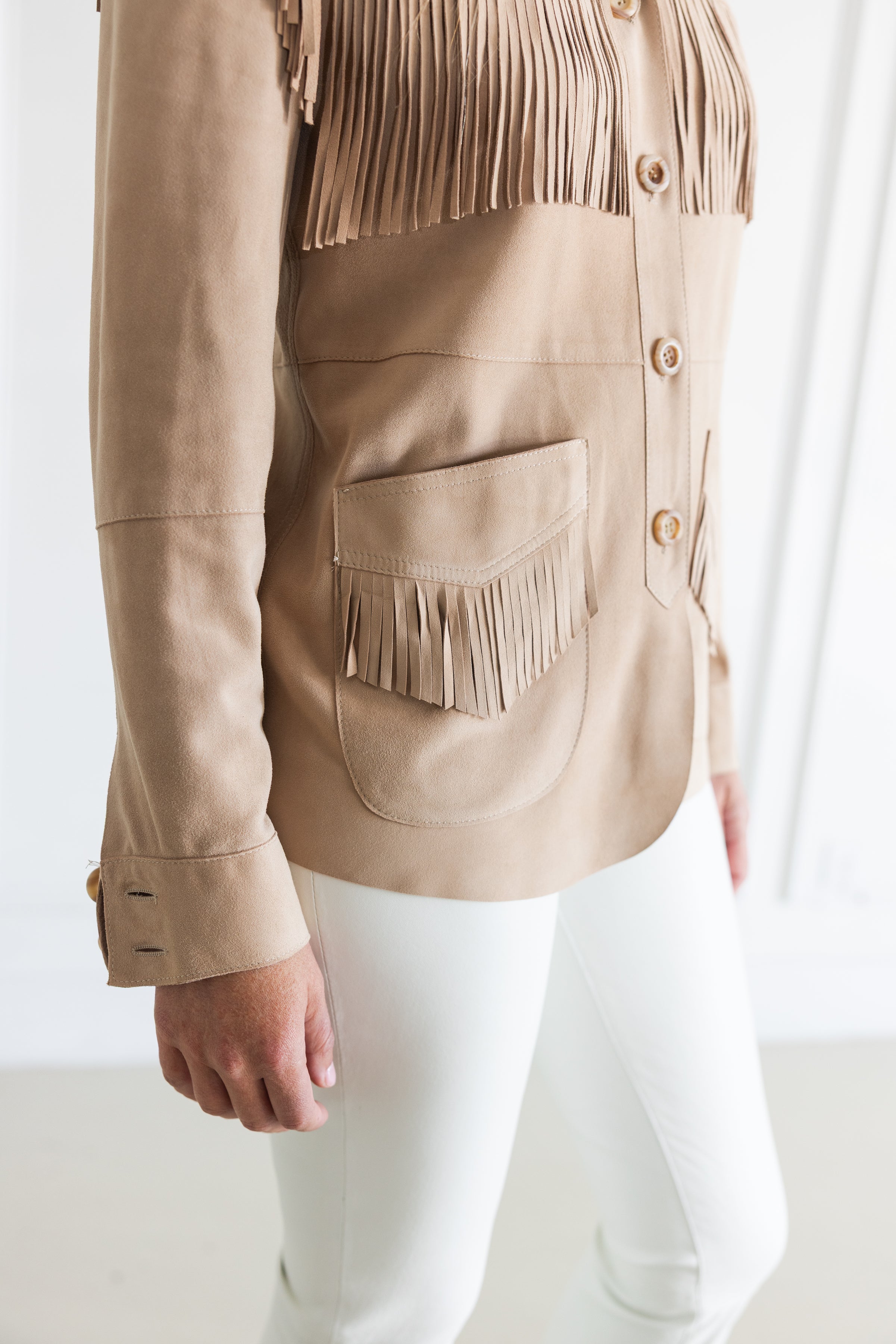 DF ITALIAN MADE SUEDE JACKET - DUNA