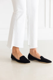 EMMA HOPE VELVET SLIPPER SOFT ALBERT - BLACK