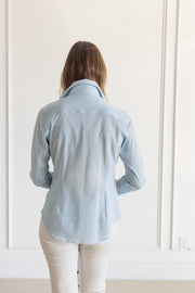 DF ITALIAN MADE PIQUE HONEYCOMB SHIRT - AQUA