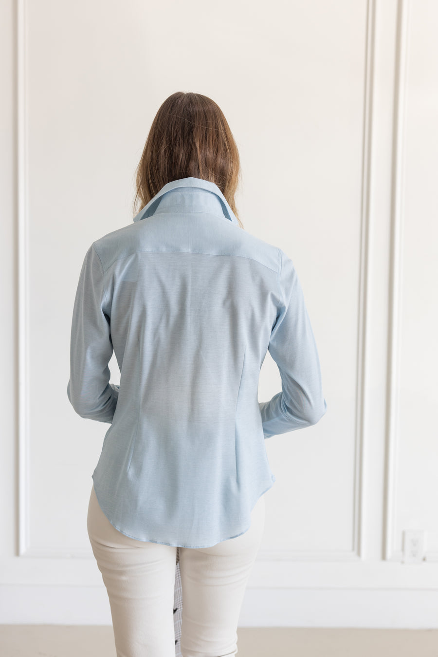 DF ITALIAN MADE PIQUE HONEYCOMB SHIRT - AQUA