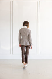 SPRWMN CROP FLARE - TRUFFLE