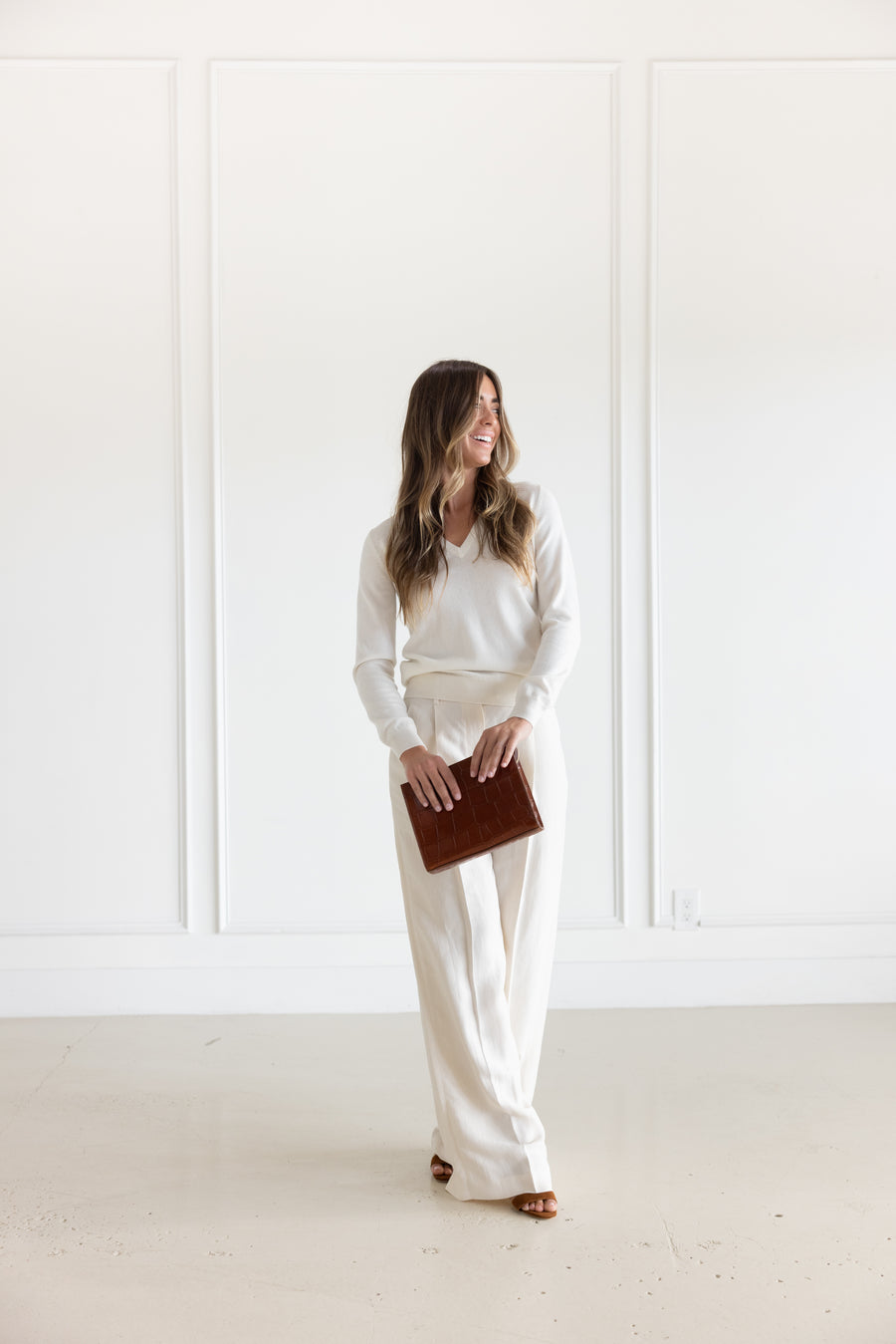 BRUNELLO CUCININELLI CASHMERE SWEATER WITH MONILI