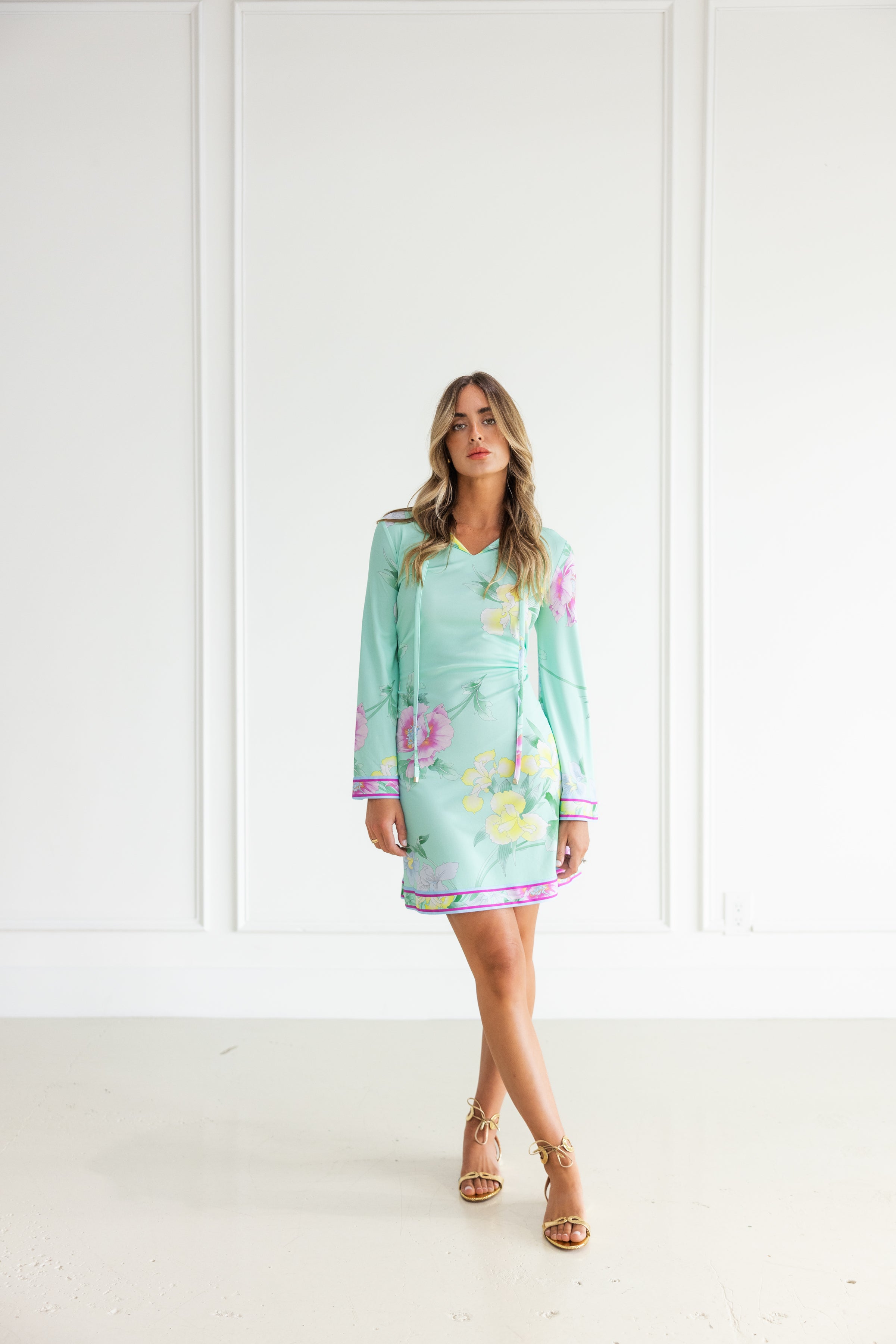 LEONARD GAVOTSK DRESS - SEAFOAM