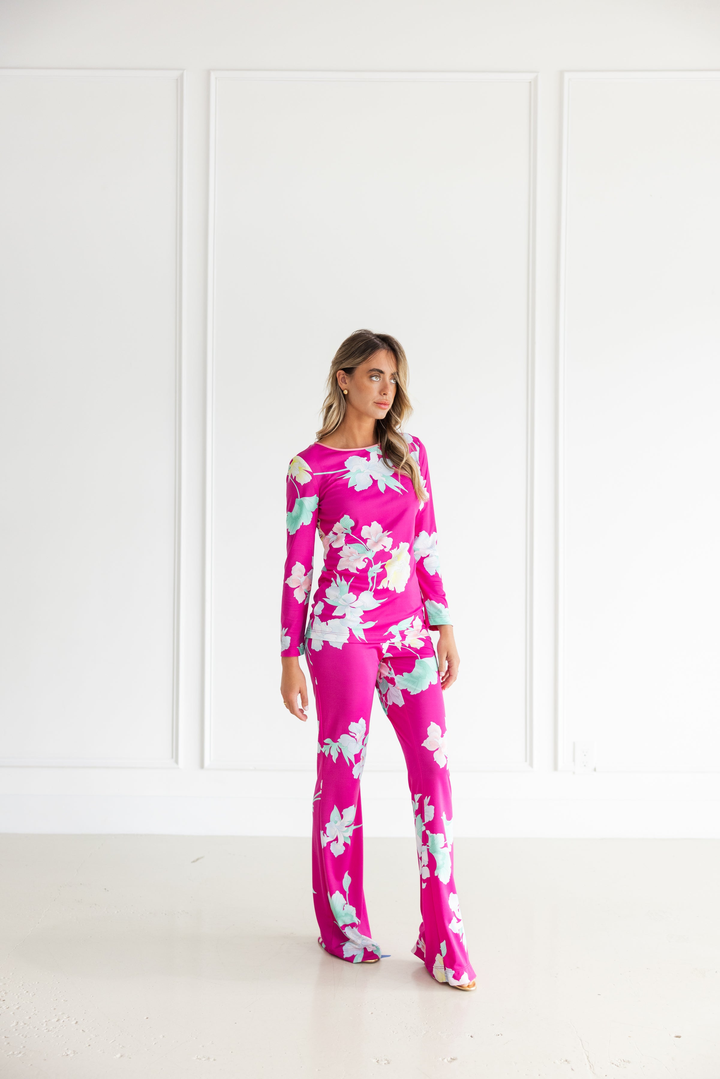 LEONARD PARIS  GINGER  PANT  NEMESIS BLACK/PURPLE