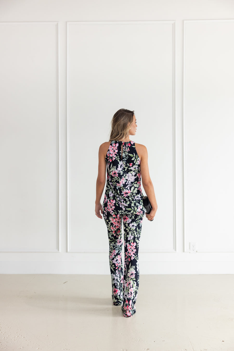 Leonard Paris Narcisse Floral Tank Top