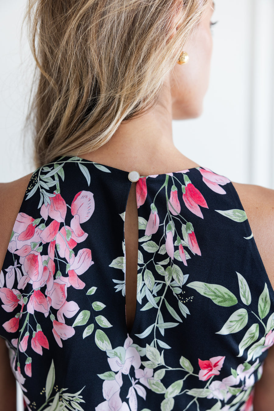 Leonard Paris Narcisse Floral Tank Top