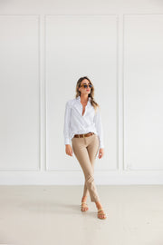 PAMELA HENSON PONY PANT - CAMEL