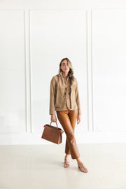 SPRWMN  CROP FLARE - CHESTNUT