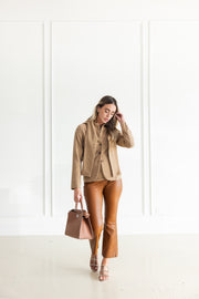 SPRWMN  CROP FLARE - CHESTNUT