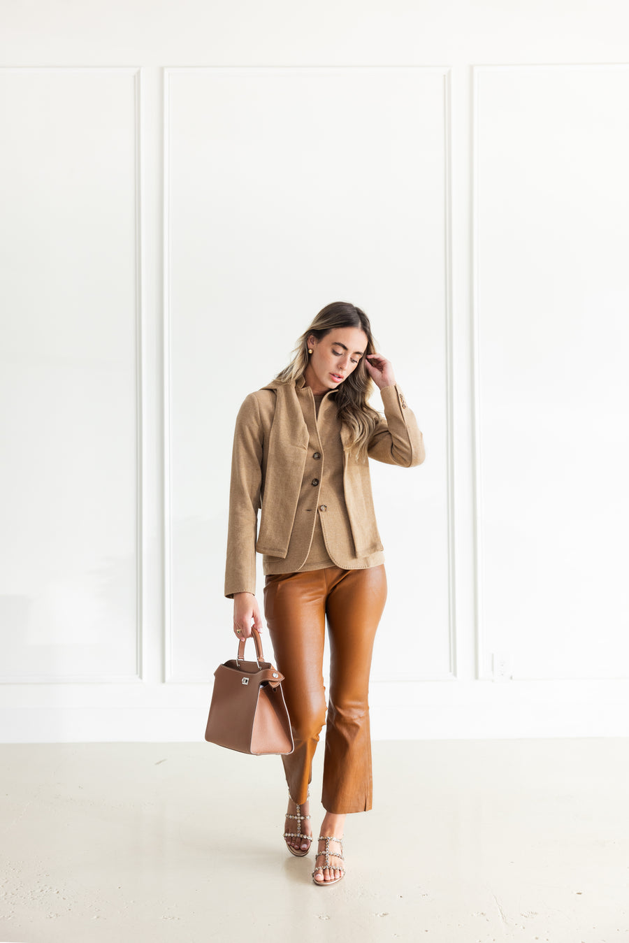 SPRWMN  CROP FLARE - CHESTNUT
