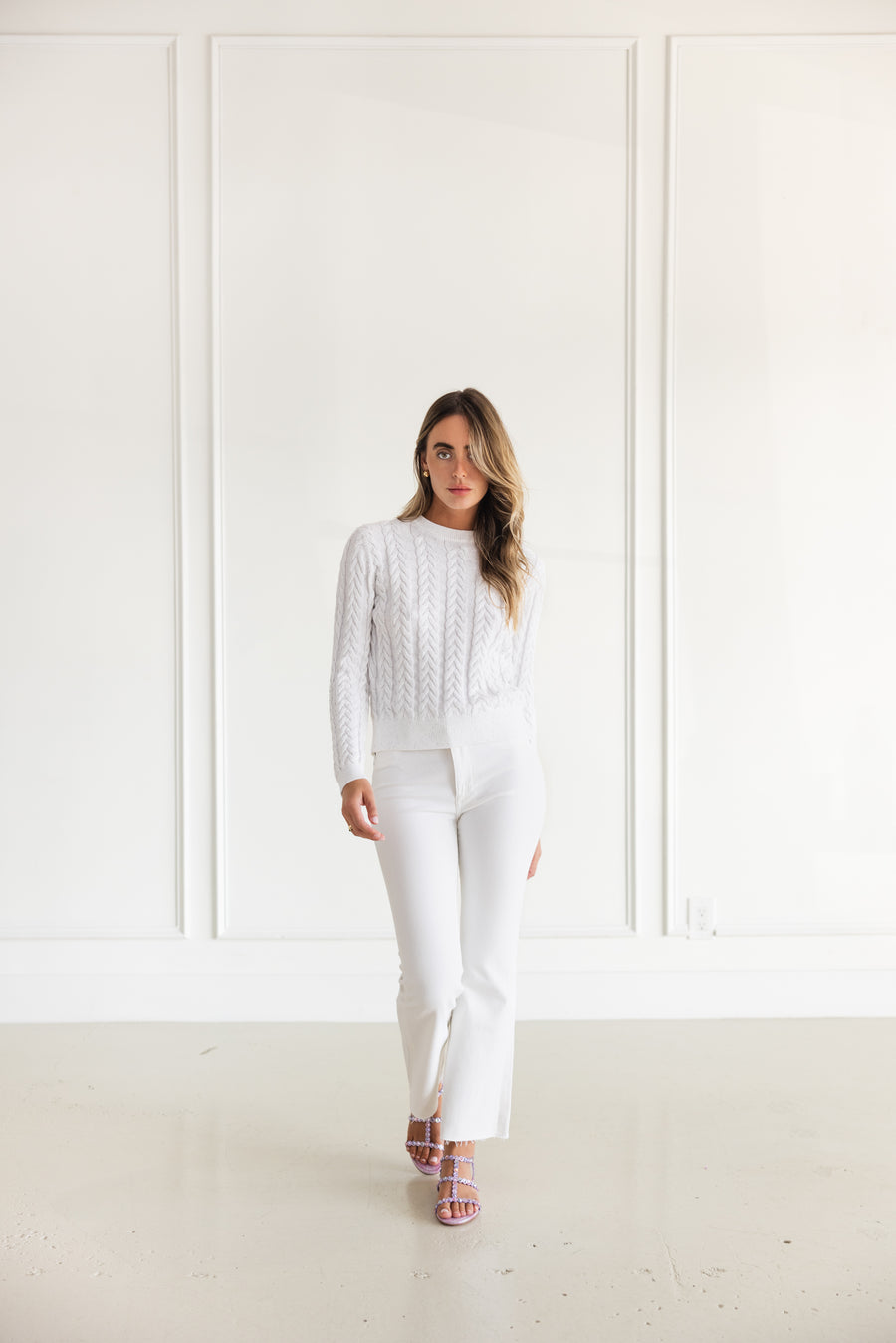 DL1961 BRIDGET BOOT HIGH RISE INSTASCULPT CROP - WHITE