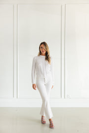 DL1961 BRIDGET BOOT HIGH RISE INSTASCULPT CROP - WHITE