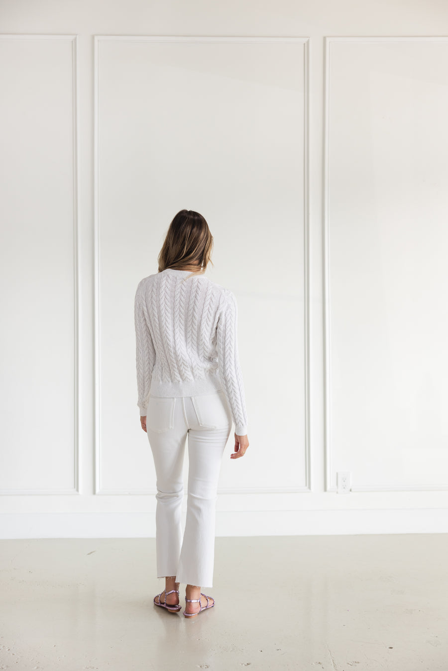 DL1961 BRIDGET BOOT HIGH RISE INSTASCULPT CROP - WHITE