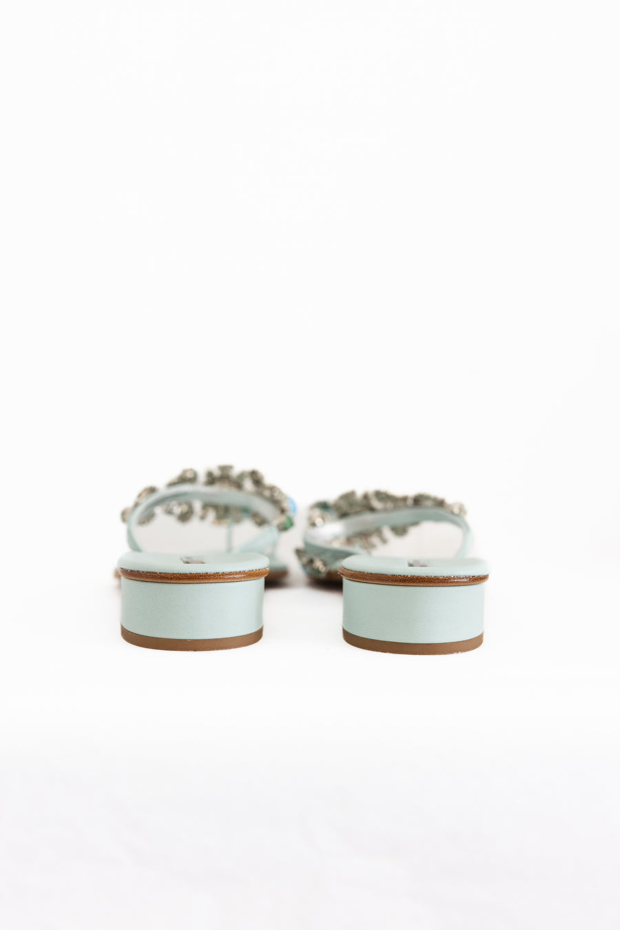 Emanuela Caruso Capri Sandal in Turquoise