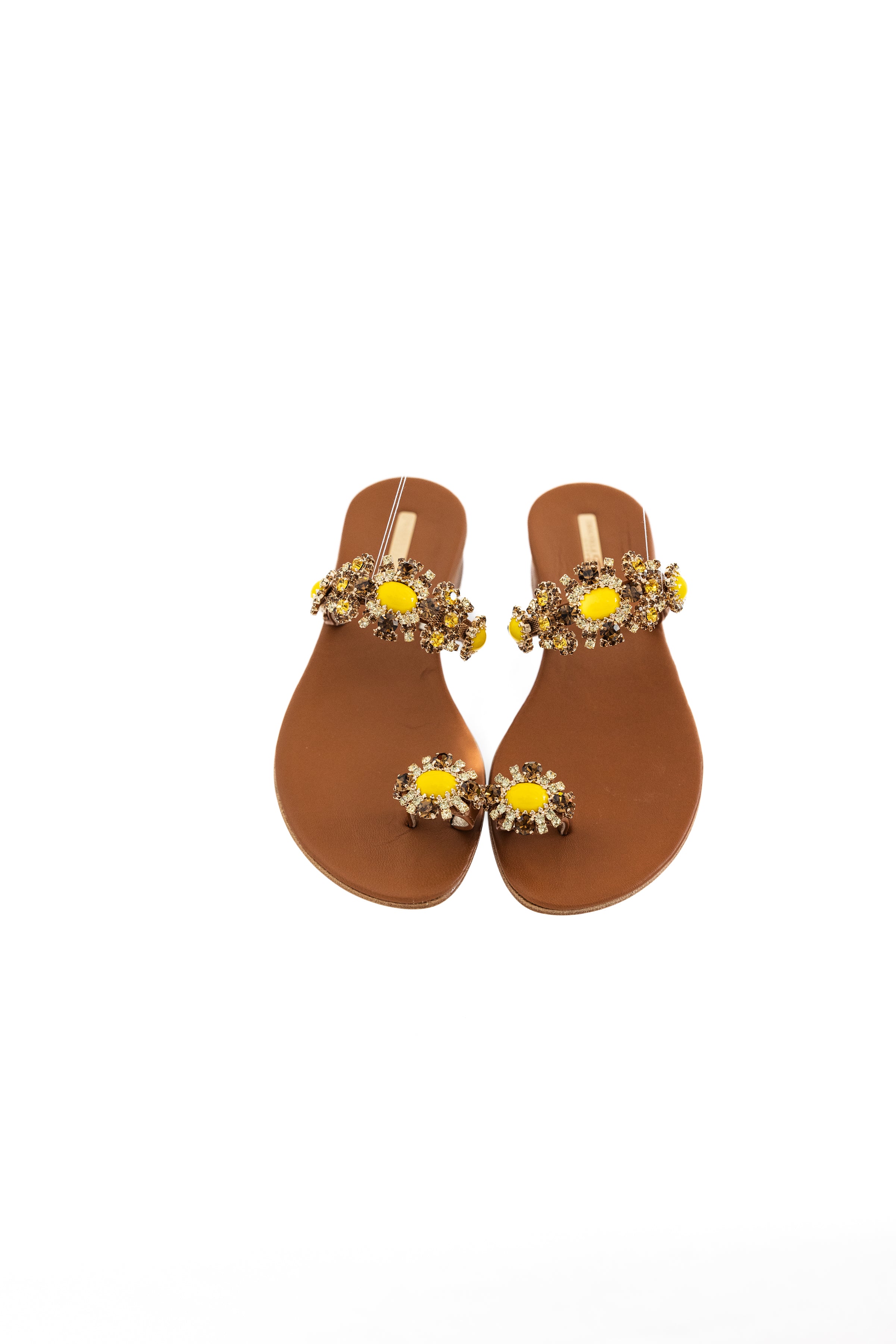Emanuela Caruso Capri Sandal in Yellow