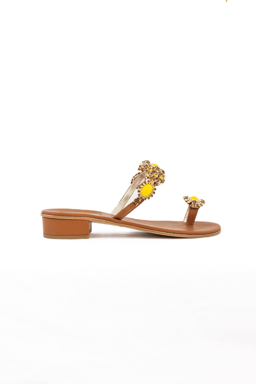Emanuela Caruso Capri Sandal in Yellow