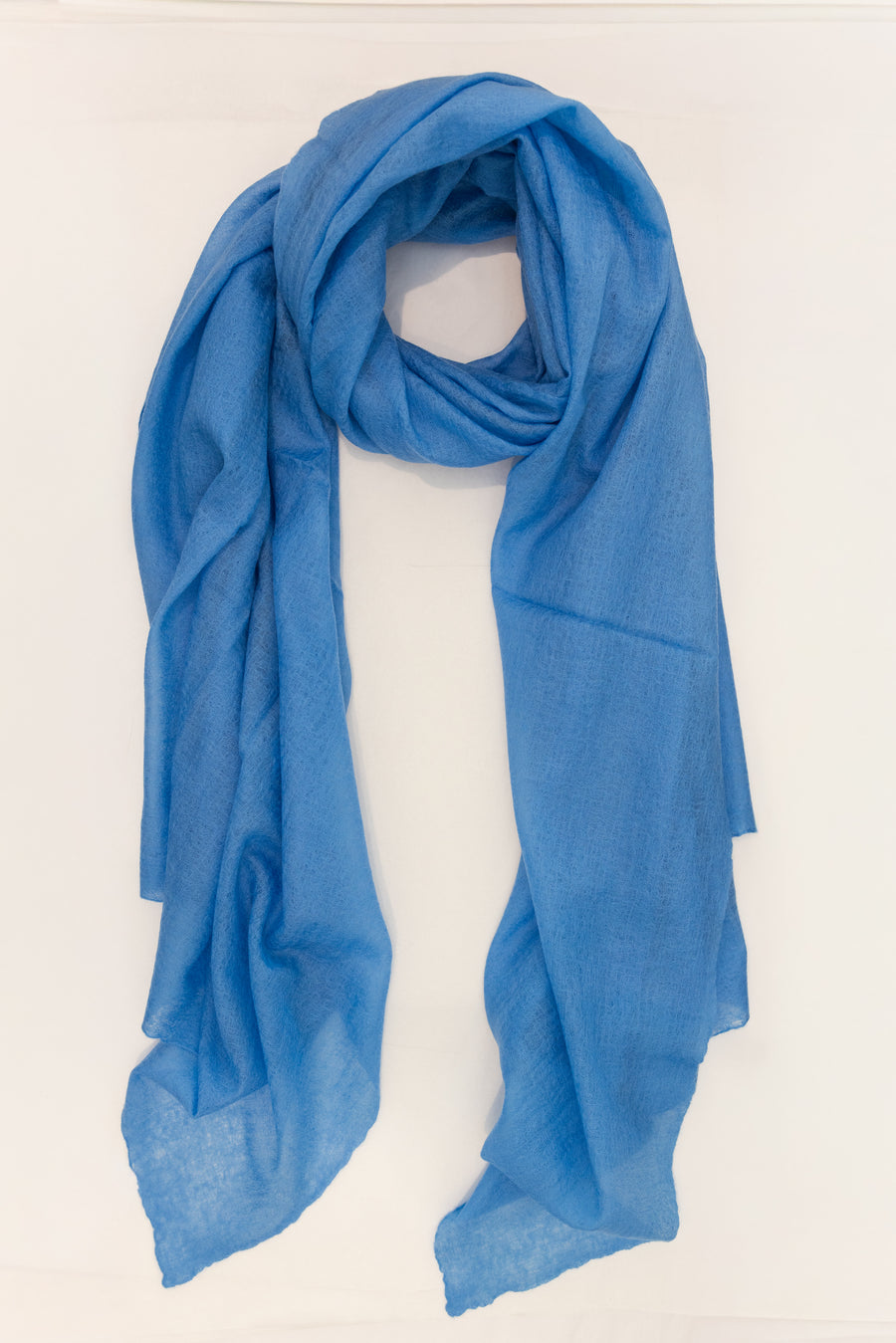 DF SHEER SUPERFINE CASHMERE SCARF - BLUE JASPER