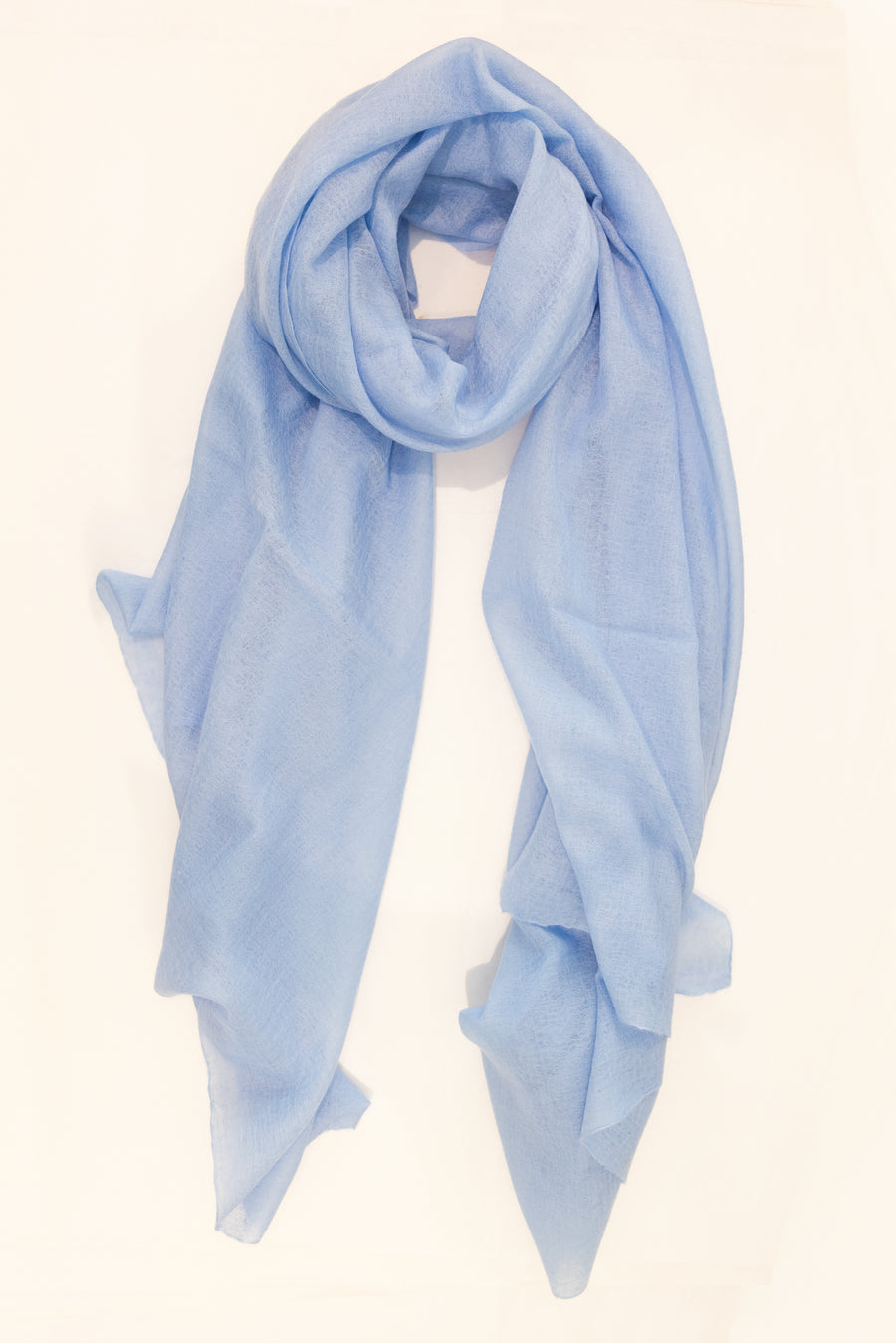 DF SHEER SUPERFINE CASHMERE SCARF - PERIWINKLE BLUE