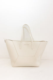 BRUNELLO CUCINELLI MEDIUM DUO TOTE BAG - IVORY/WHITE