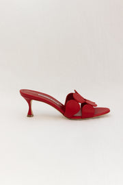 MANOLO BLAHNIK HARIBALMU NAPPA LEATHER - RED