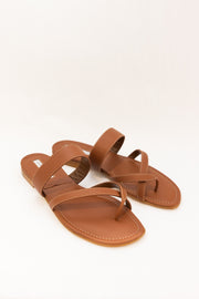MANOLO BLAHNIK SUSA NAPPA LEATHER - MEDIUM BROWN