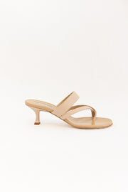 MANOLO BLAHNIK SUSA NAPA LEATHER- NUDE