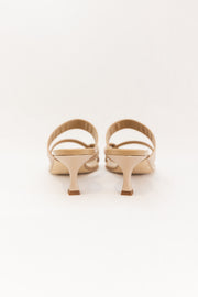 MANOLO BLAHNIK SUSA NAPA LEATHER- NUDE