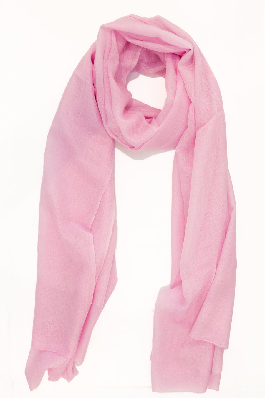 DF SHEER SUPERFINE CASHMERE SCARF - SHRINKING VIOLET