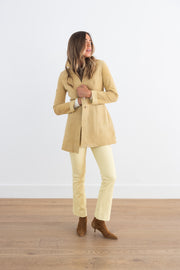 DF SUEDE REVERSIBLE JACKET - PANNA