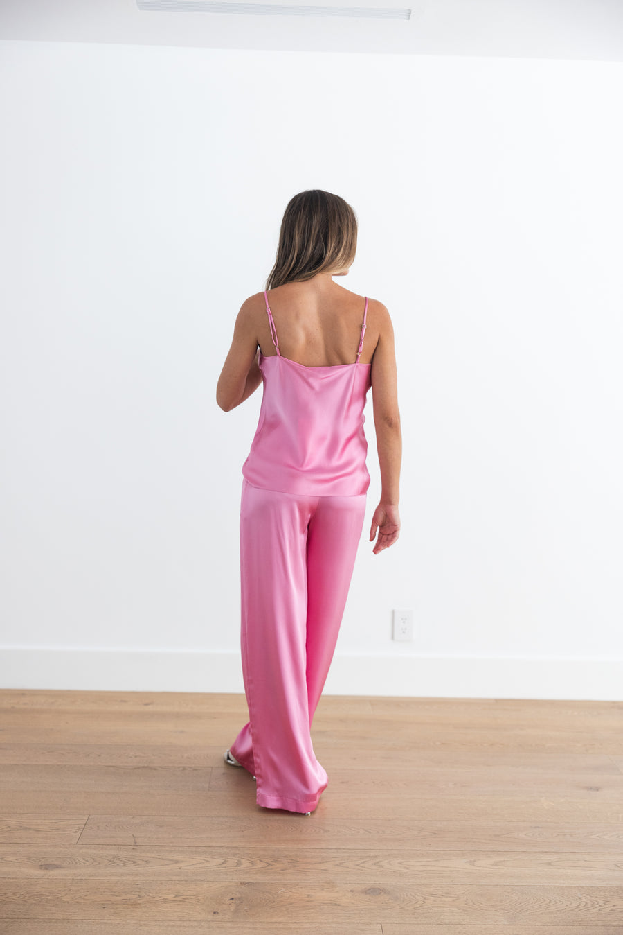 SABLYN GLORIA V-NECK BIAS CUT CAMI - DAHLIA PINK