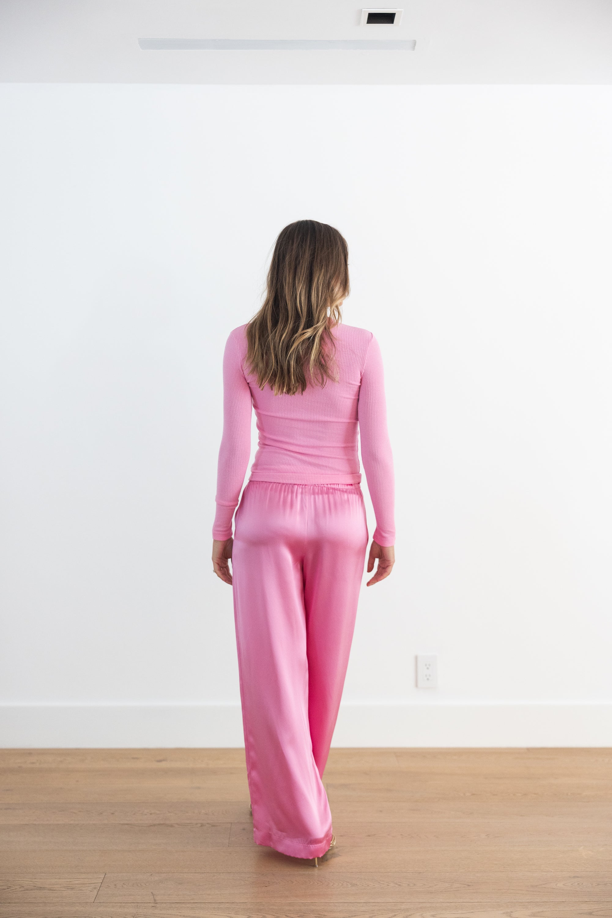 SABLYN QUINCY FITTED CREWNECK TEE - DAHLIA PINK