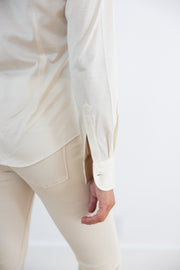 DF ITALIAN MADE COTTON JERSEY SHIRT - IVORY