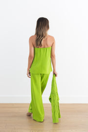 SABLYN CAMDEN STRAPLESS TOP - CHARTRUESE