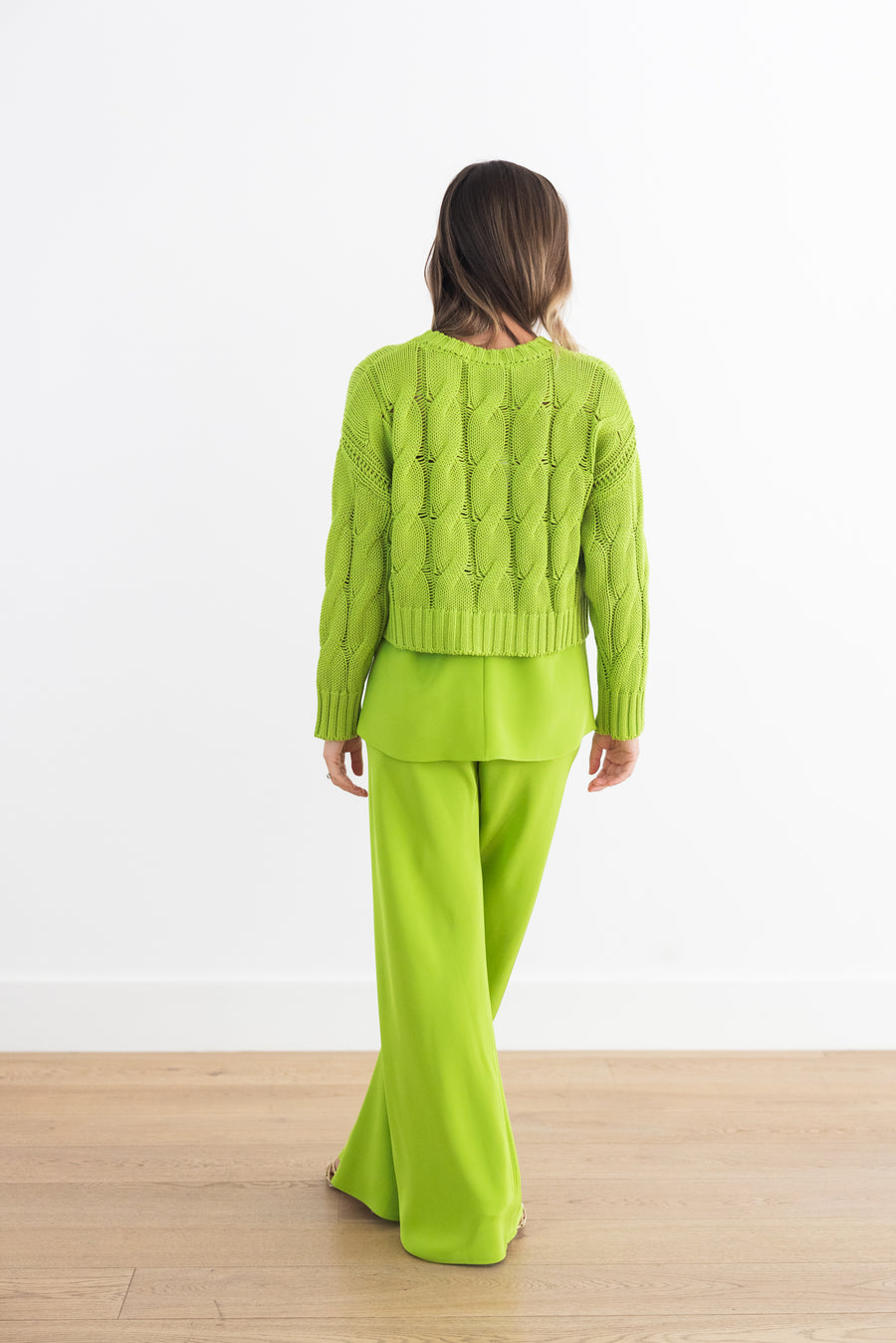 SABLYN TRISTAN CREWNECK PULLOVER - CHARTRUESE