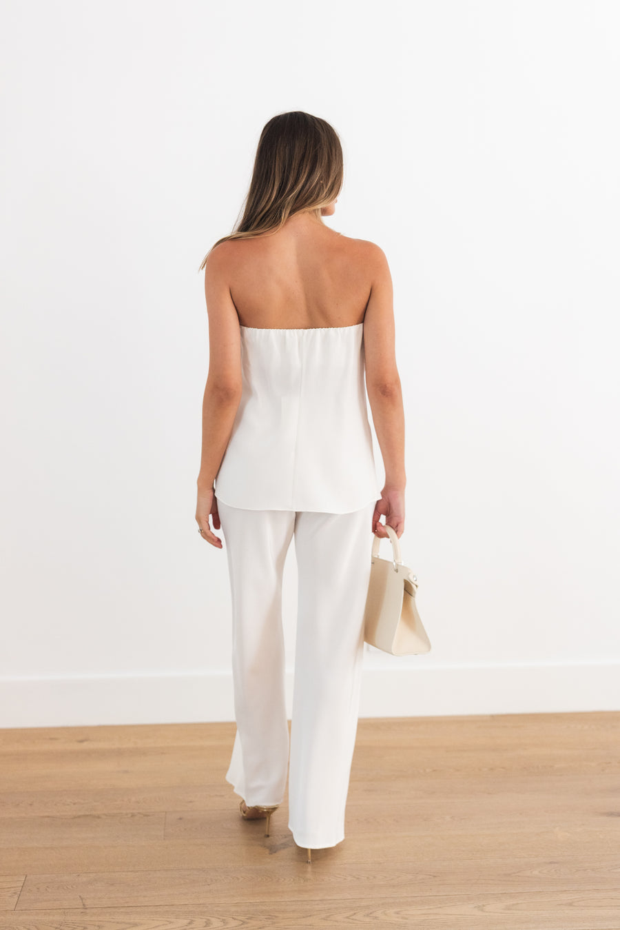 SABLYN CAMDEN STRAPLESS TOP  - WHITE