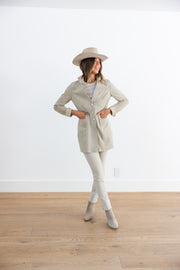 DF SUEDE REVERSIBLE  JACKET - BEIGE