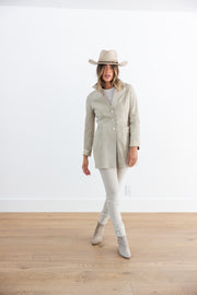 DF SUEDE REVERSIBLE JACKET - PANNA
