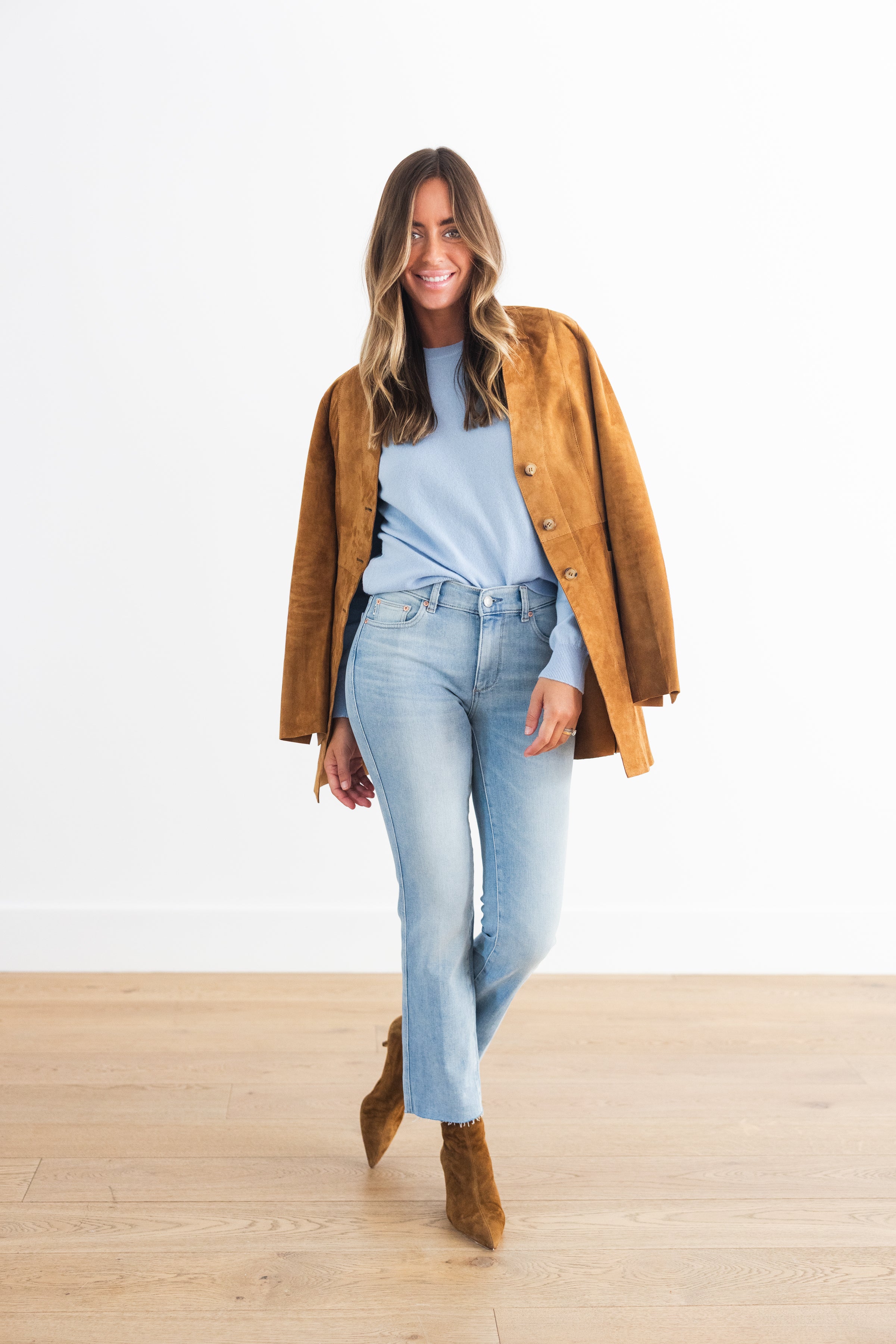 DF CASHMERE LONG SLEEVE V-NECK PULLOVER - MIRAGE