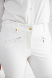 PAMELA HENSON SOHO PANT - WHITE-WHEAT