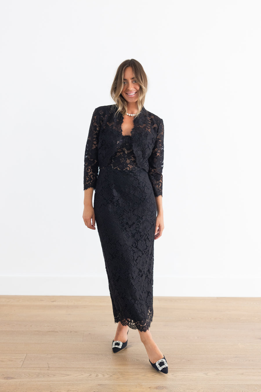 MONIQUE LHUILLIER BRACELET SLEEVE JACKET - NOIR