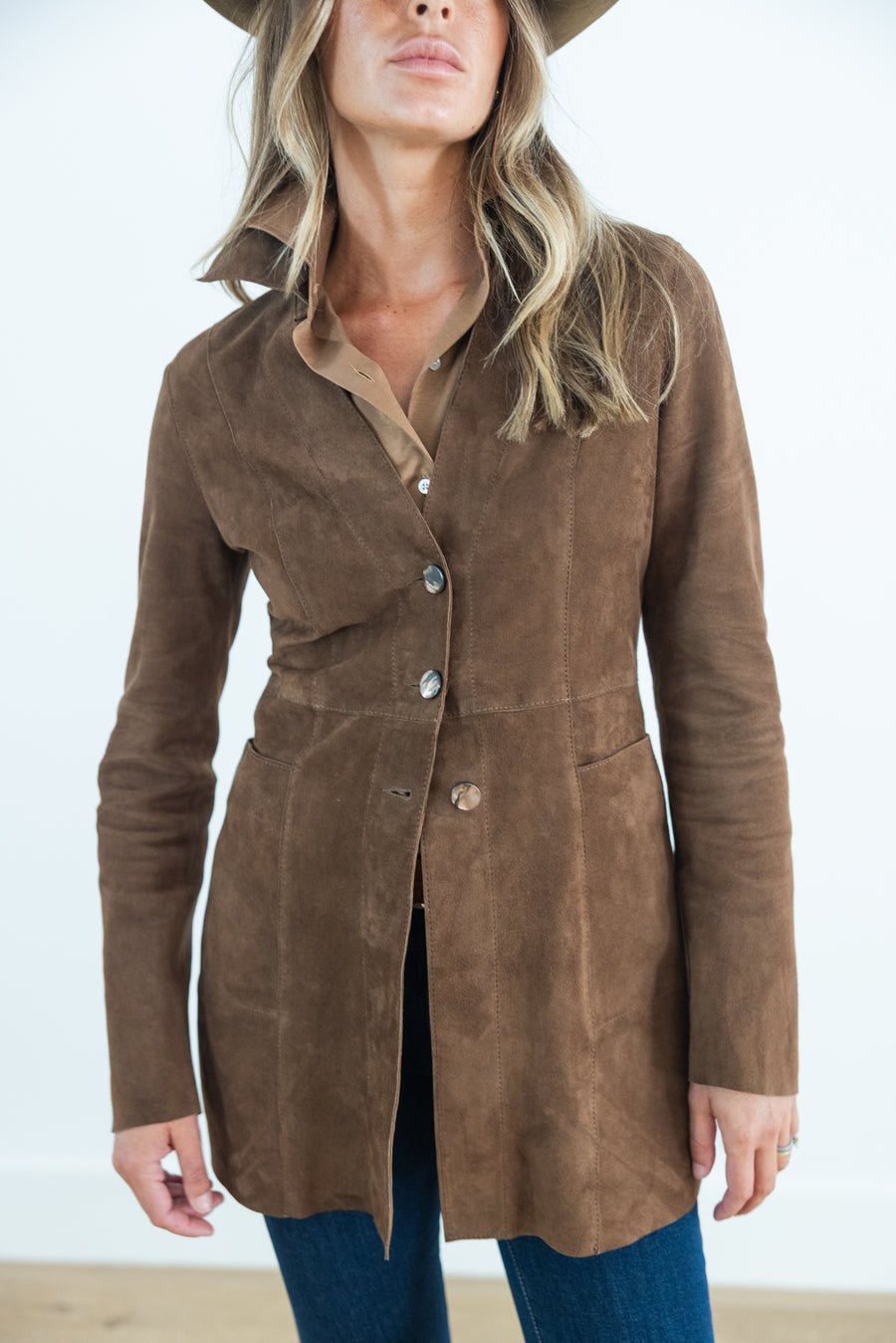 DF SUEDE REVERSIBLE  JACKET - VISONE