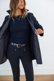 DF SUEDE REVERSIBLE  JACKET - BLU NOTTE