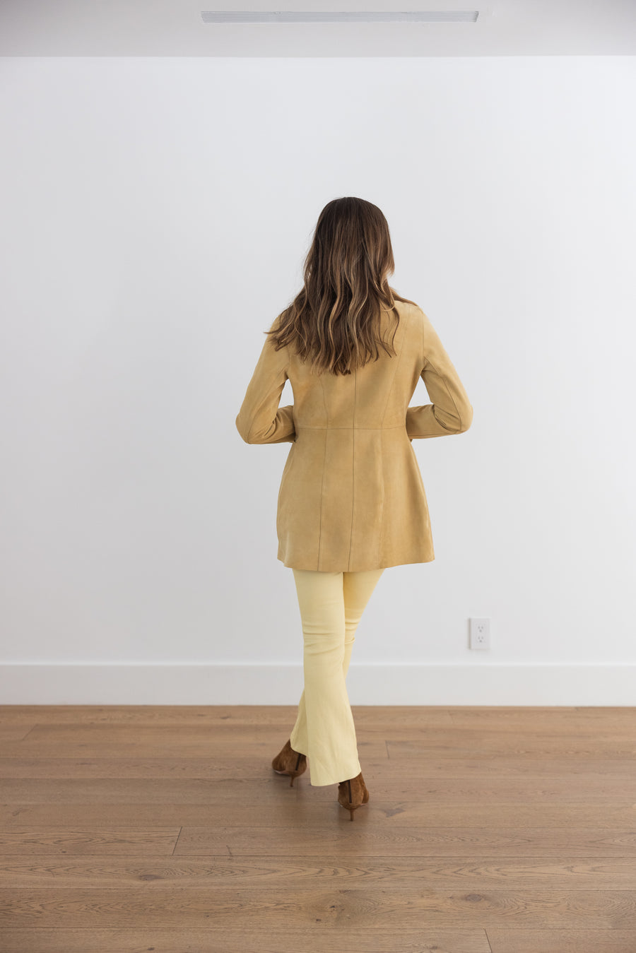 DF SUEDE REVERSIBLE JACKET - PANNA